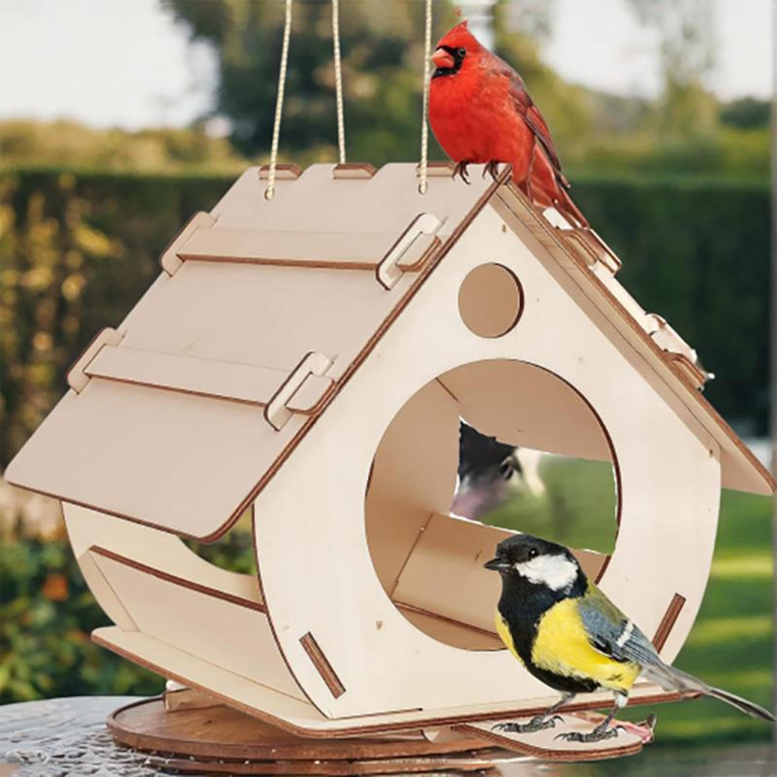 Amazon.co.jp: 木製鳥小屋キット、未完成の木製巣箱 - 大人が組み立て